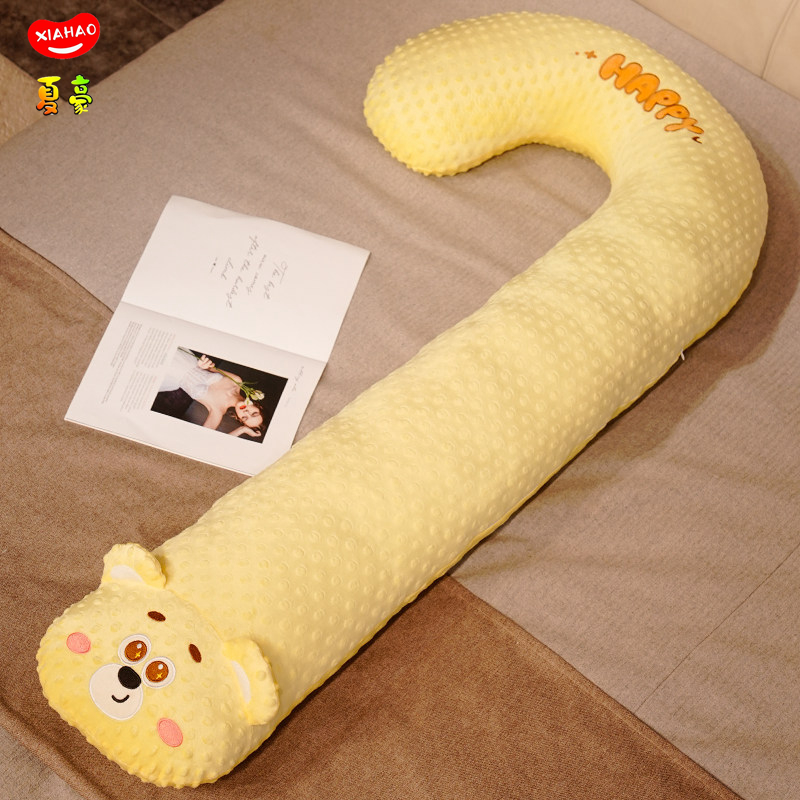 A clase madre y bebé almohada de seda de hielo almohada de cama embarazada almohada de pierna conejo muñeca dormitorio cabecera de cama gran almohada de verano
