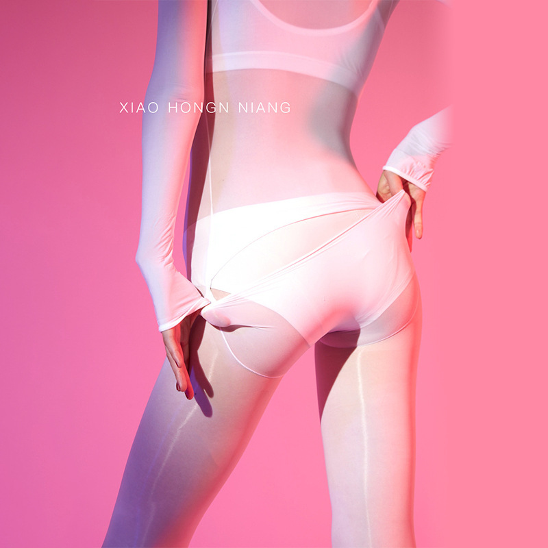 200kg back-off 912-PIN Super brillante transparente más tamaño calcetines de cuerpo completo calcetines de una sola pieza sexy todo incluido calcetines de fondo