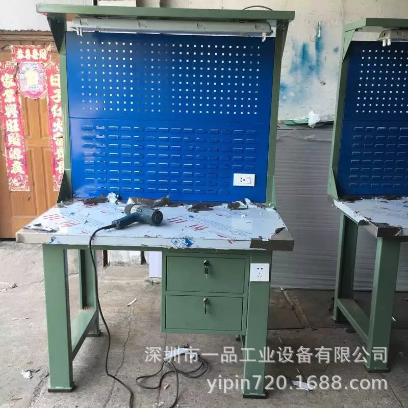 厂家直供重型钳工台复合板桌不锈钢桌面实验室工作台打包台工厂