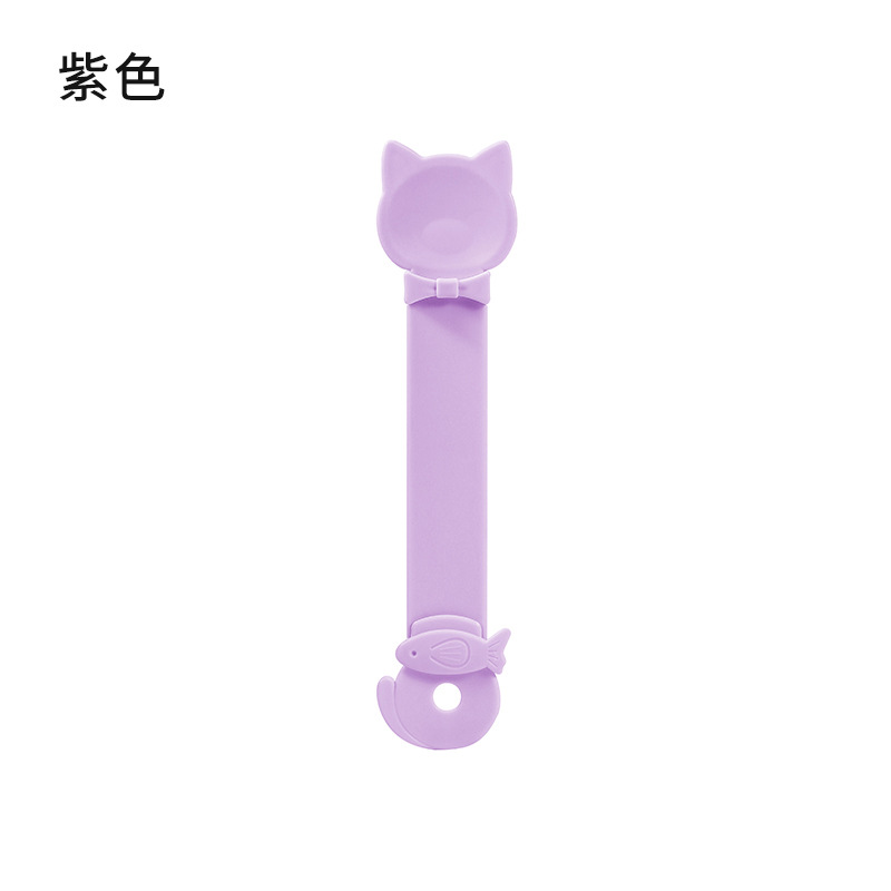 Alimentador de barras de gatos explosivo snack extrusor deslizante anti-derrame cucharas de alimentación especiales para gatos