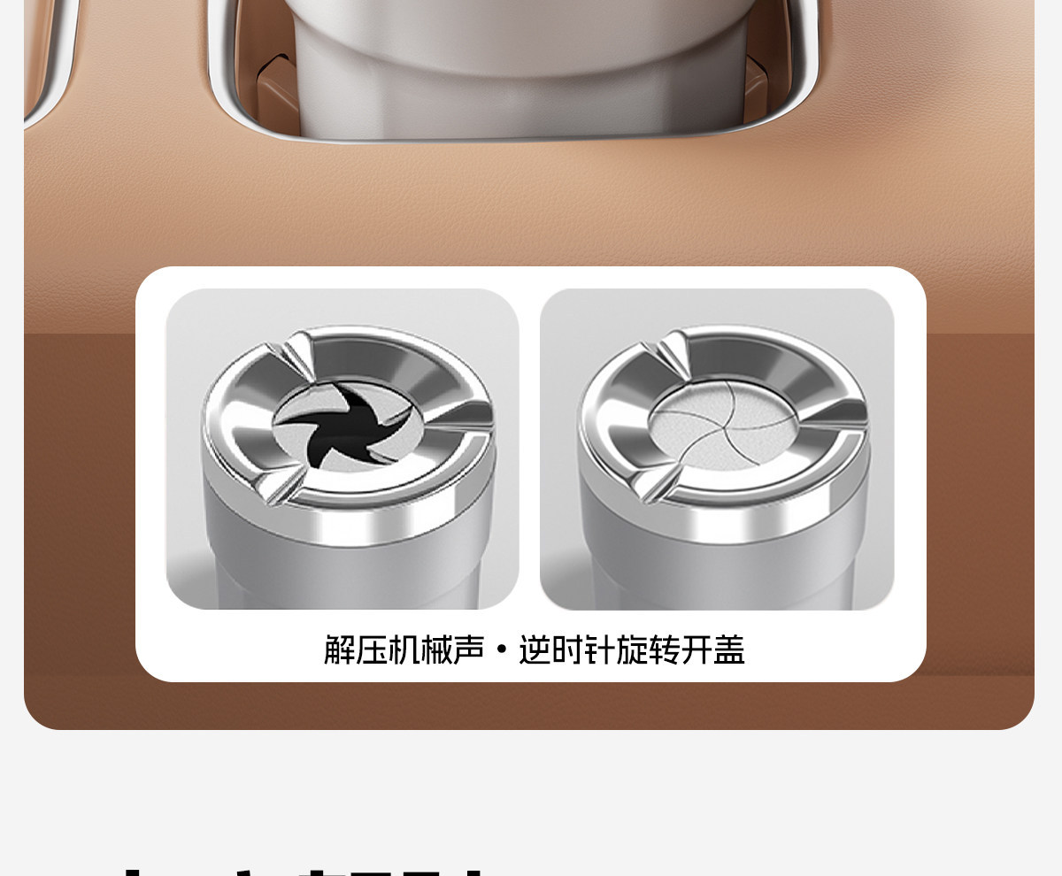 New model car ashtray with rotating anti-ash feature and cover, suitable for home, living room, office, creative design for car and home use