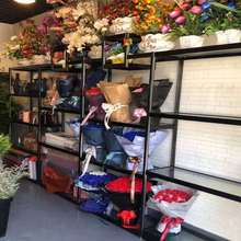 花店展示架花卉货架绿植置物架多层落地花架子花束礼盒展示柜跨境