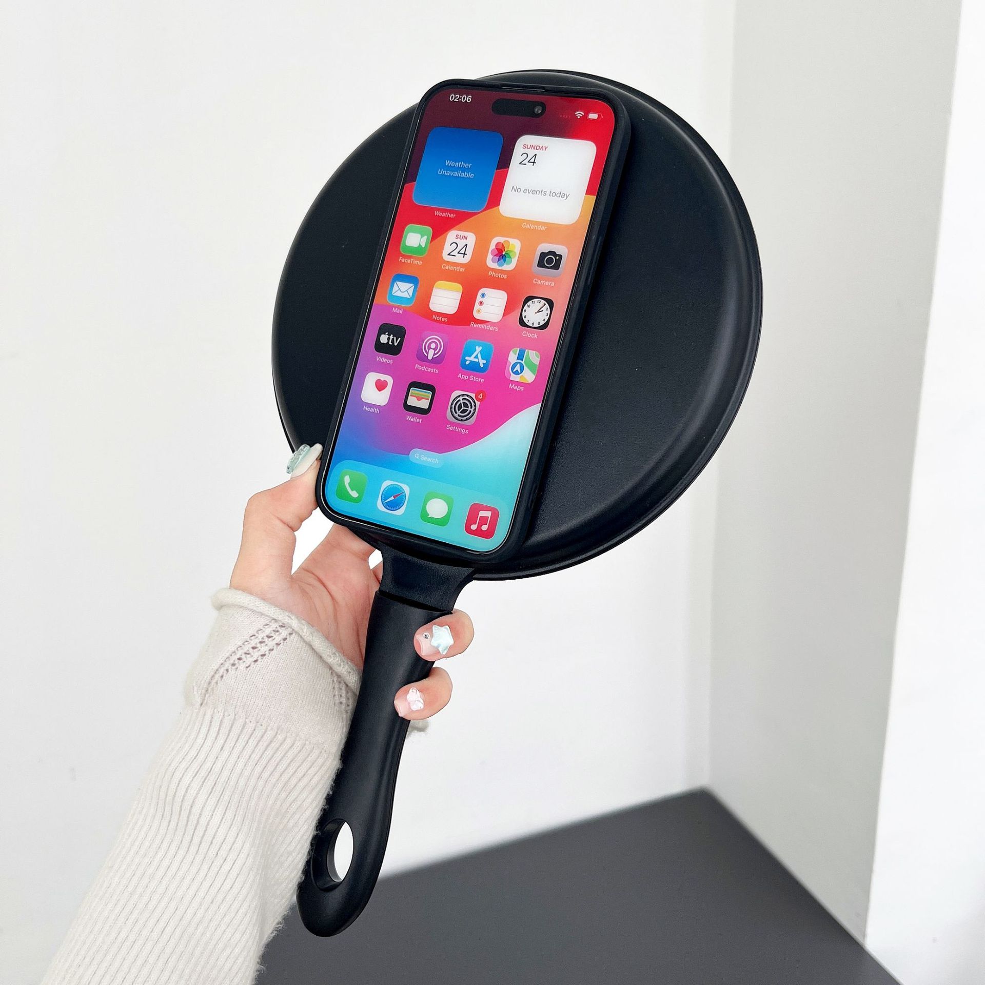 Pan creativo divertido para la Caja iPhone12 del teléfono de iPhone13ProMax Apple X/11/XR