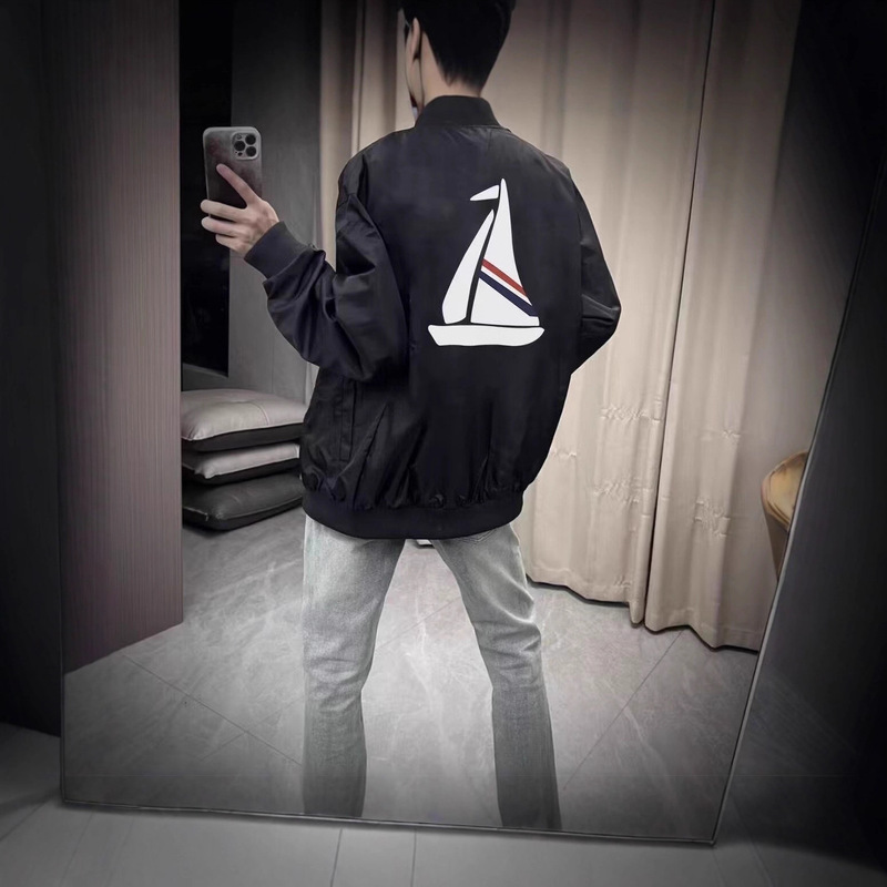 2025 Spring and Autumn New Sailing Baseball Jacket Men's Couple Unisex Internet Celebrity Style Jacket Men's Trend