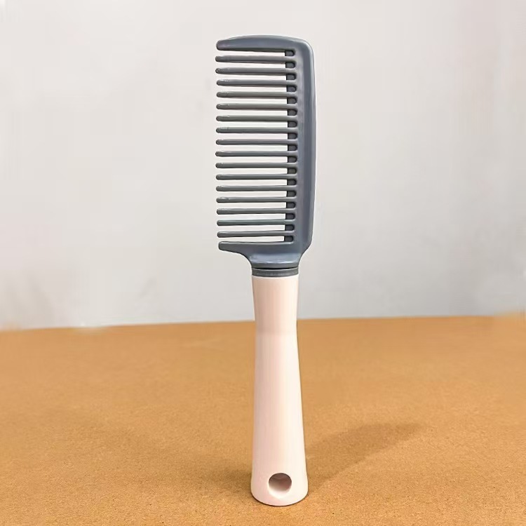 Peine de costillas para mujer, raíces de cabello esponjoso, peinado de cabello, artefacto de cabeza alta, peine rizado largo, peine de curva grande, inventario claro