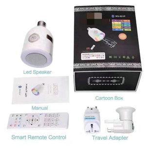 Portable Q102 Bluetooth speaker cross-border e-commerce desktop Arabic light bulb audio remote control lighting APP control