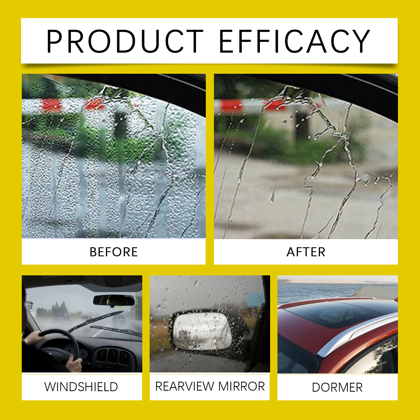 homonth Car Glass Anti-Rain Anti-Fog Cleaning Coating Agent Car Windshield Cleaning Anti-Rain Fog Spray