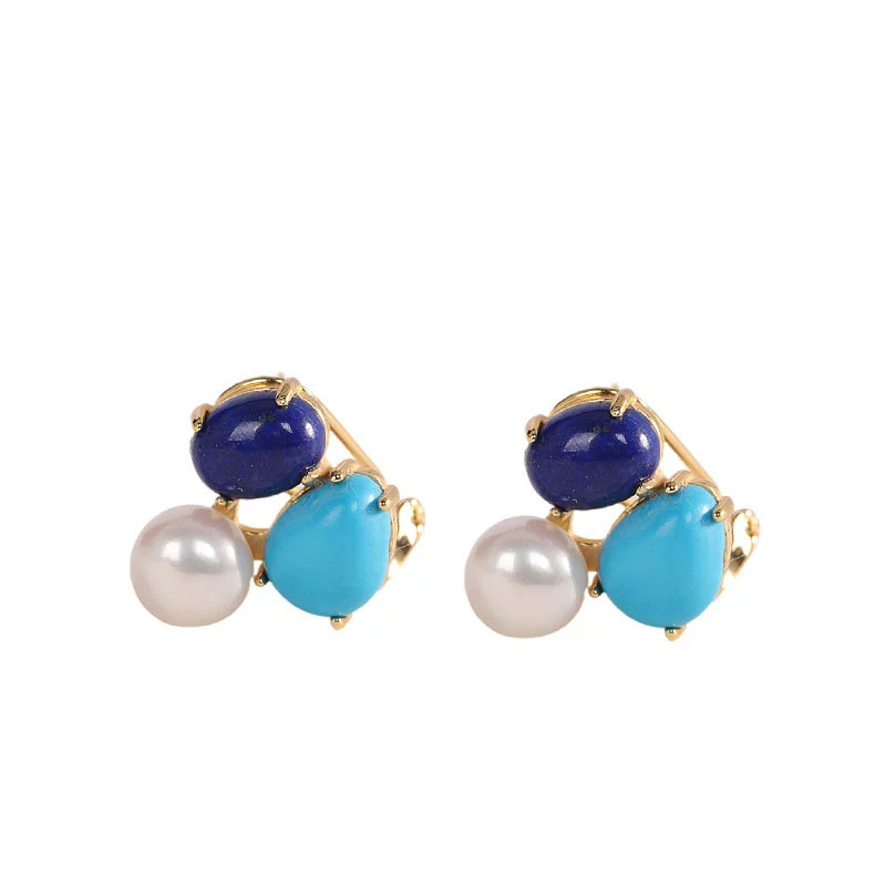Серьги AiFuLe, модный аксессуар, платиновое покрытие, серебро 925 пробы