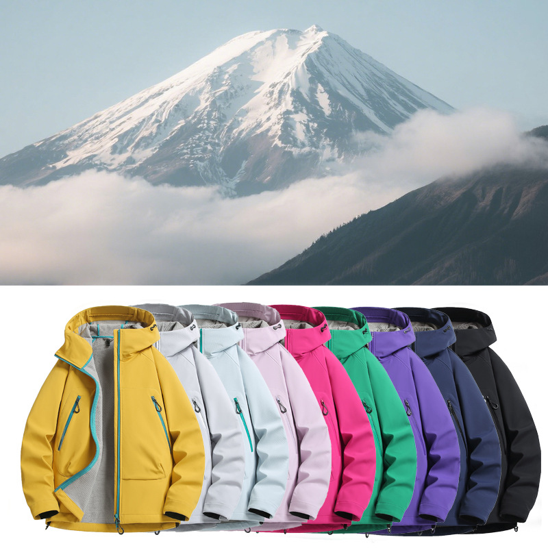 Bird's Nest Alternative Affordable Earth Shell Couple's Softshell Waterproof Jacket for Women Wholesale Couple's Style