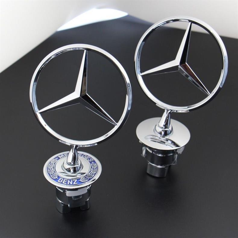 Mercedes-Benz E300L engine hood emblem, C200 modification, E260 original, C180 black E hood, S emblem, C-Class