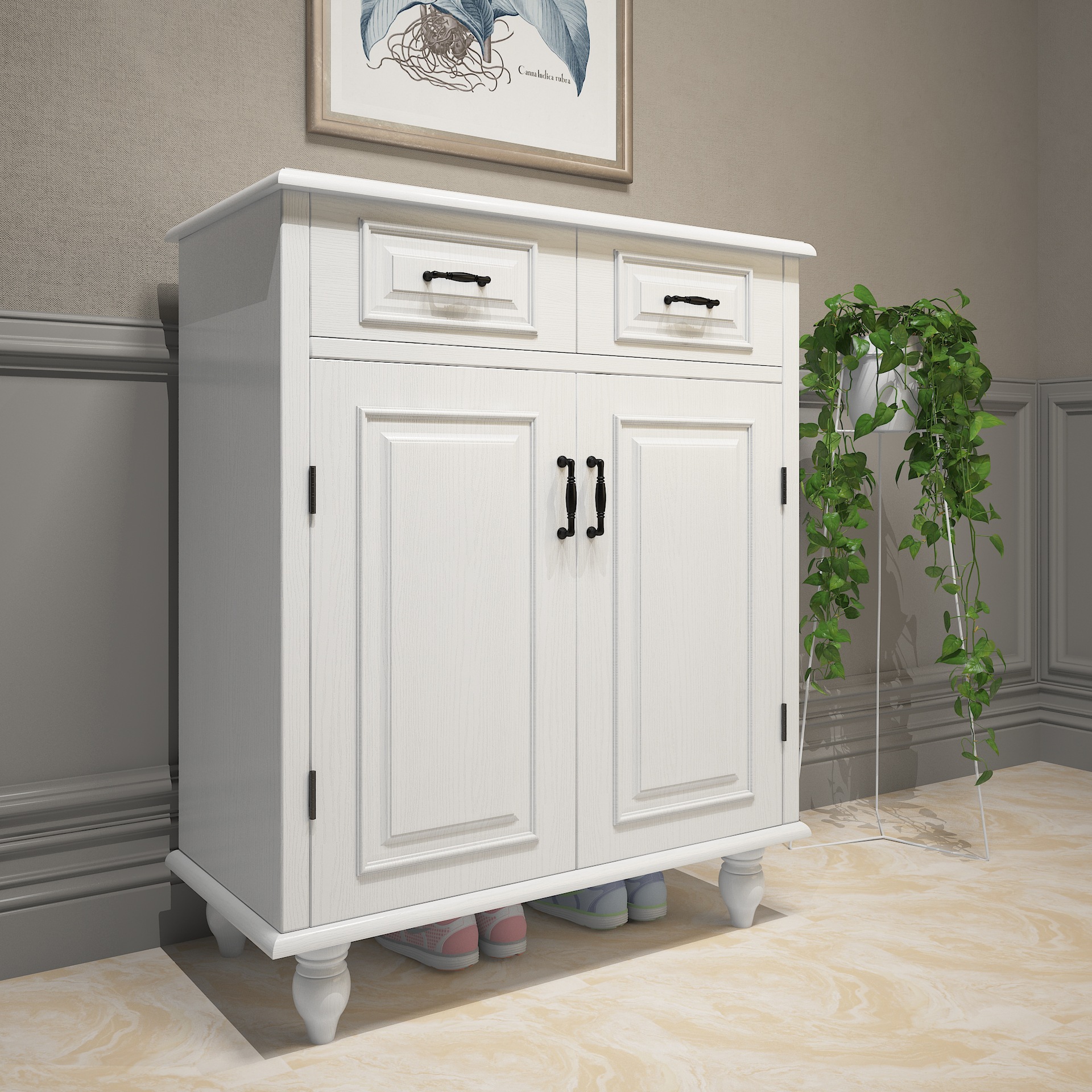 608 더블 오픈 더블 서랍 80 긴 80*38*104cm