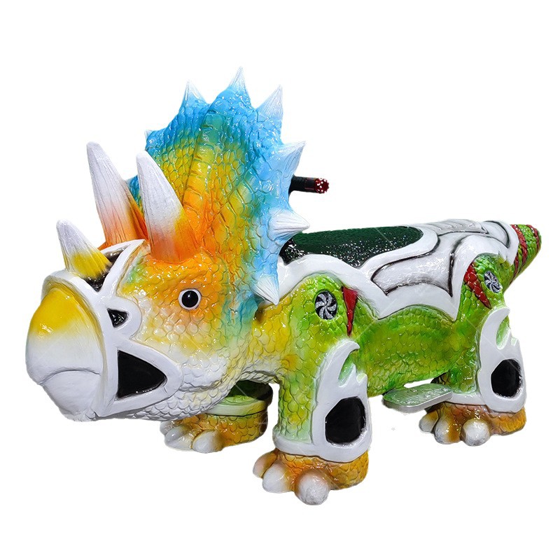 Simulación de silicona de piel suave dragón volador dinosaurio coche de atracciones en línea famoso padre-hijo centro comercial plaza fábrica de equipos de recreo fuente