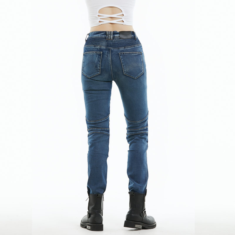 LOONG BIKER motocicleta jeans Mujer Caballero pantalones de montar Kevlar resistente al desgaste motocicleta anti-caída Pantalones