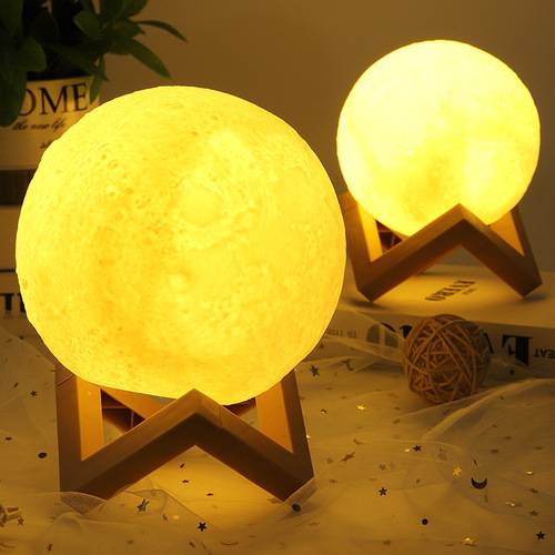 Moon lamp hand-painted planet lamp diy painted handmade material package homemade night light warm-up salon parent-child activities
