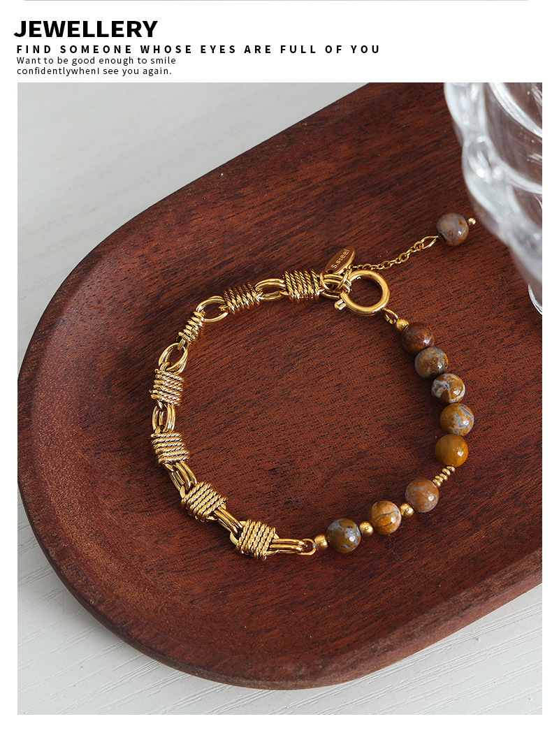 Freshwater Pearl, Agate, Copper Material Geometric Pattern Elegant Fashion Geometric Freshwater Pearl Agate Copper Beaded Plating Bracelets