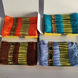 线类;棉纺纱;绣花布