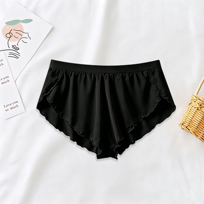 New Fashion Trendy Solid Color Triangle Panties for Foreign Trade, Breathable, Available in Multiple Colors, Leopard Print and Heart-Shaped Pattern Panties