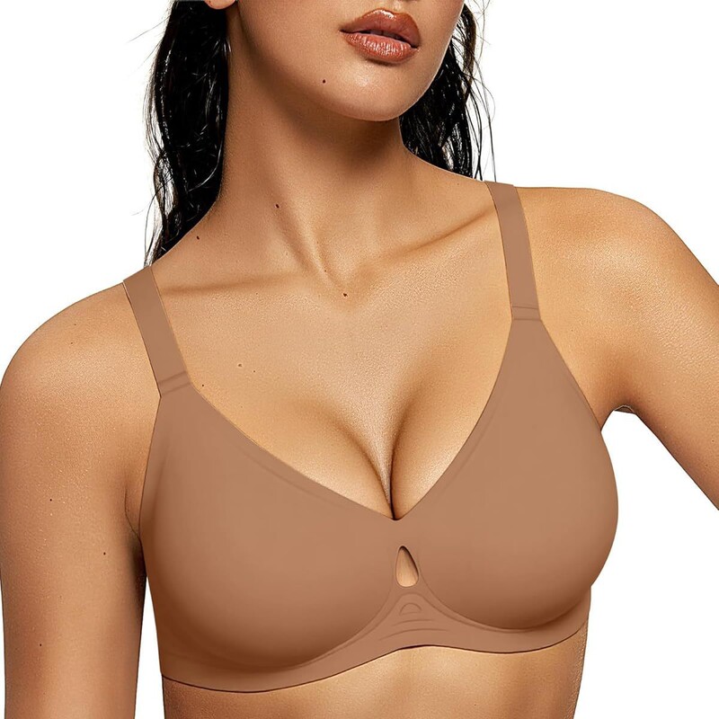 Letsjoli Women's Wireless Bra, Wireless Jelly Bra, Seamless Push-Up Full Coverage Bra, Comfortable Letsjoli Women's Wireless Bra, Wireless Jelly Bra, Seamless Push-Up Full Coverage Bra, Comfortable