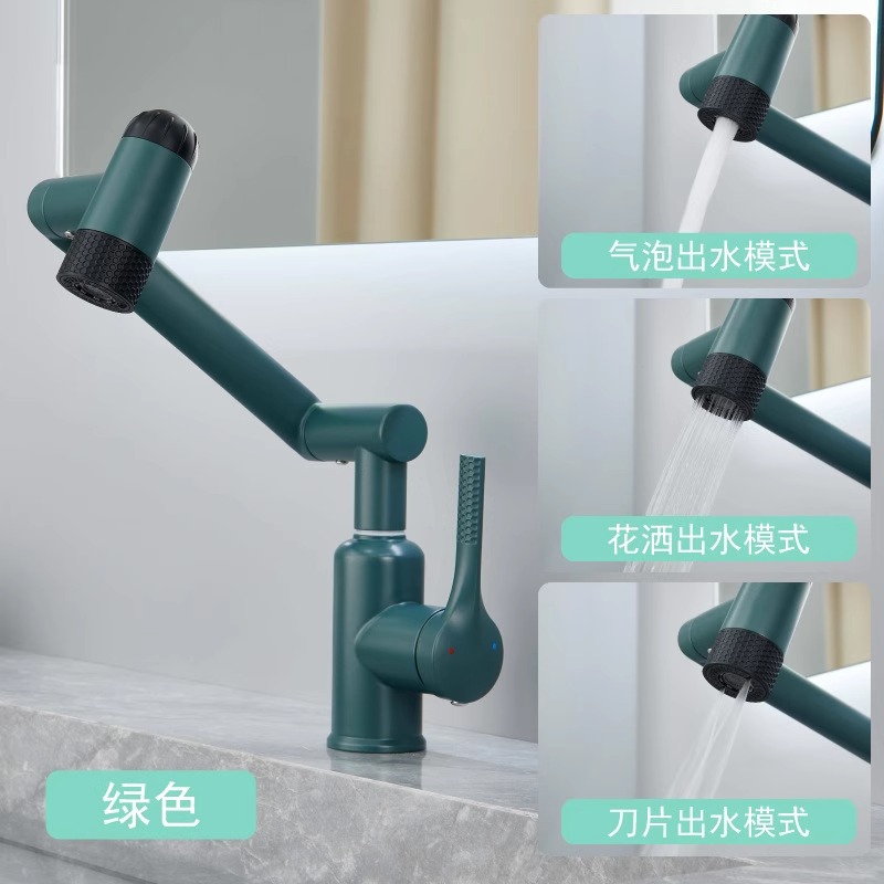 304 grifo de acero inoxidable lavabo inodoro brazo robótico multifuncional pantalla digital de agua fría y caliente rotación universal