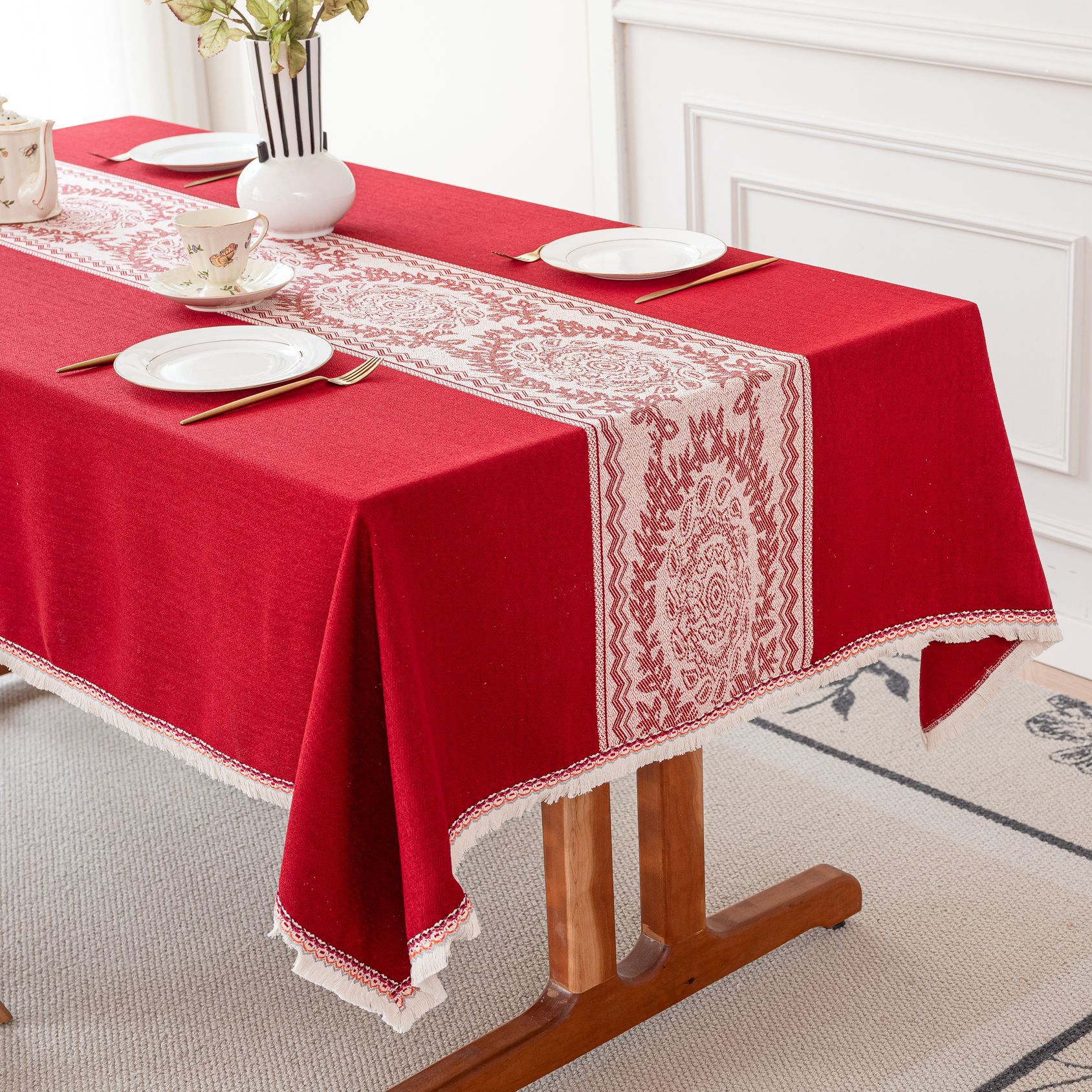 행복한 운율 - 중간에 붉은 화환