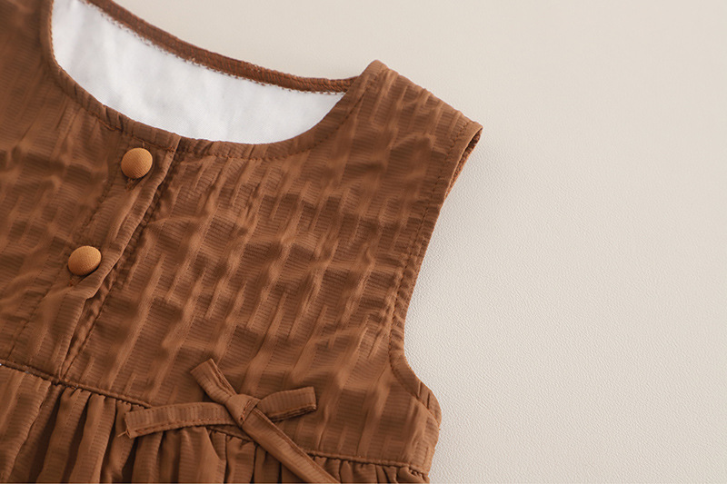 Vestiti per bambine primavera 2025 e nuovi, elegante completo autunnale per neonati, set di tre pezzi con gilet a forma di fungo_voghion.com