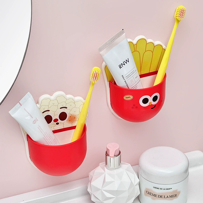 Без следов настенный картофель фри попкорн подставка для кухни подставка для ванной комнаты подставка для хранения мобильного телефона для спальни