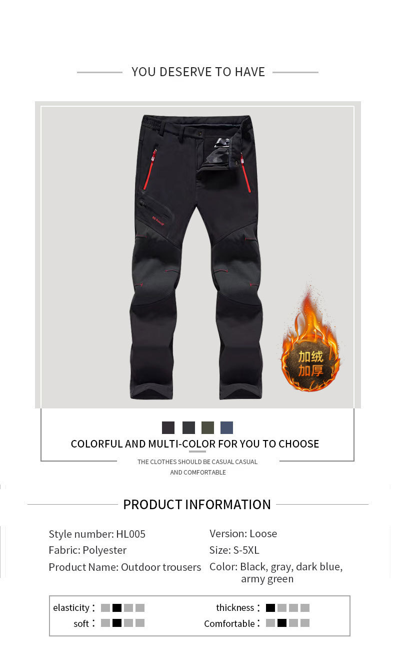 Title 2, Heren slijtvaste stretch assault broek voor bui...