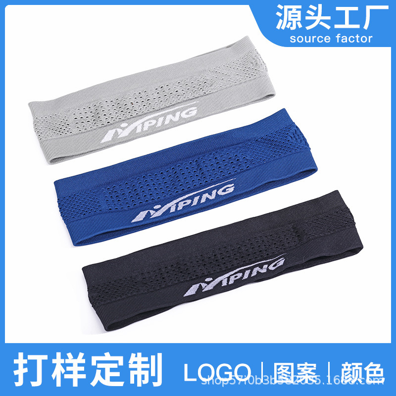 Factory sweat-absorbent headband men's running four-season fitness yoga breathable antiperspirant anti-sweat headband hair anti-slip exercise