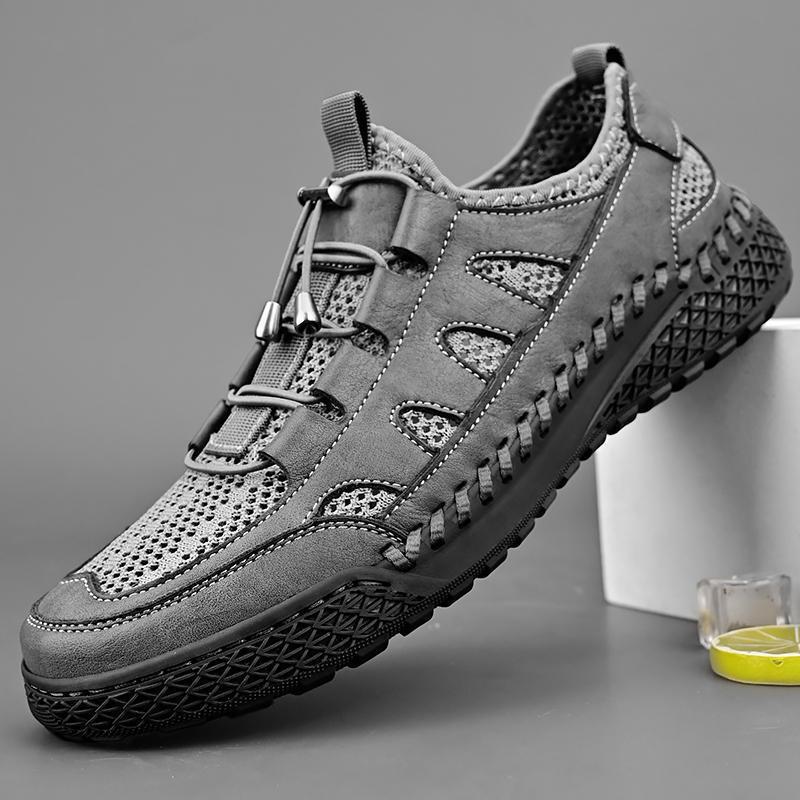 Foreign trade export Italy big original single withdrawal cabinet high-grade mesh sneakers men's hollow breathable running shoes new