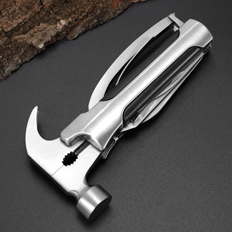 羊角锤多功能工具野营户外多功能折叠破窗锤组合工具锤子