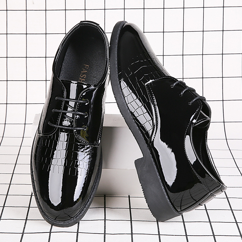 Men's leather shoes spring and autumn al...