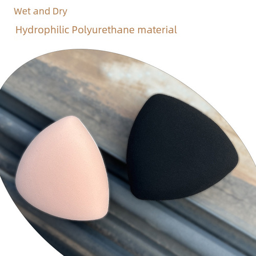 Super Soft, Does Not Use Foundation, Wet and Dry Double-Use Rice Dumpling Cotton Candy Potato Chips Cushion Sponge Small Triangle Black Papaya Powder Puff