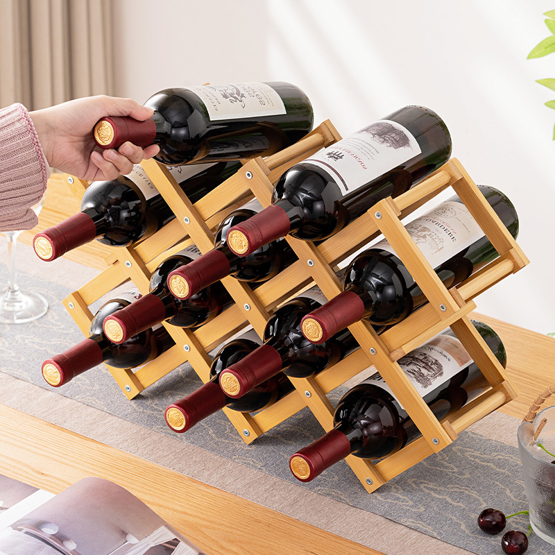 Estante de vino de escritorio estante de vino estante de vinos estante de almacenamiento estante de vinos simple estante de almacenamiento multicapa para el hogar estante de almacenamiento multicapa