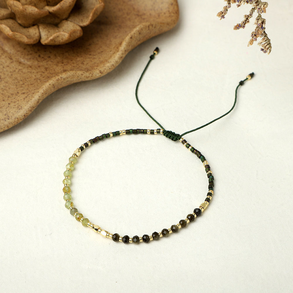 Fashion Round Beaded Natural Stone Knitting Bracelets display picture 5