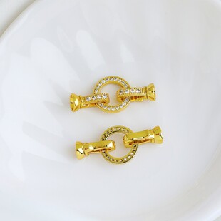18k��ɫ΢��ʯ�朿������diy�Ʒ���ë����B�ӿ���β���^