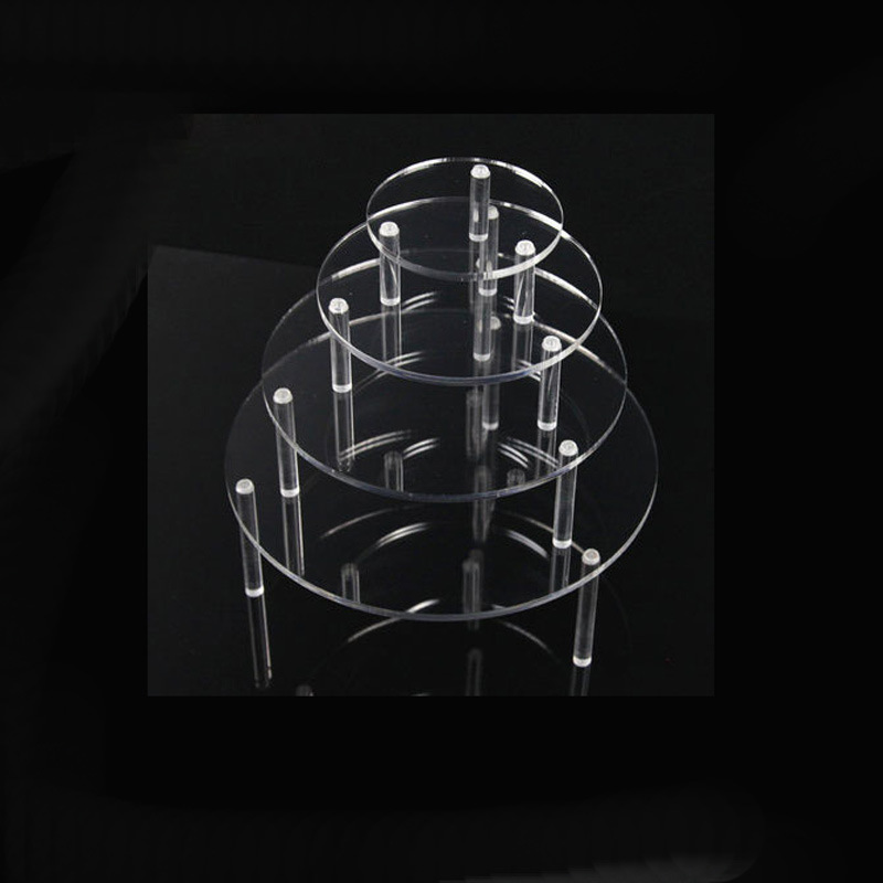 透明亚克力蛋糕架塔状圆形蛋糕架 甜点摆台展示架 透明多层架子
