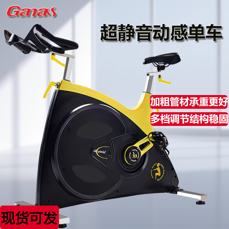 Bicicleta estática silenciosa para interiores con ajuste multinivel, equipo de fitness transfronterizo, bicicleta aeróbica para gimnasio.