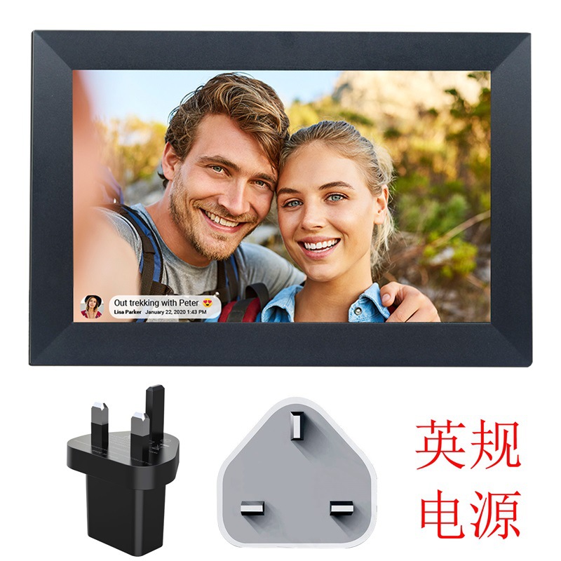 Frameo Marco de fotos digital de 10,1 pulgadas WiFi Smart Cloud Photo Frameo Touch Aplicación remota Compartir imágenes de video