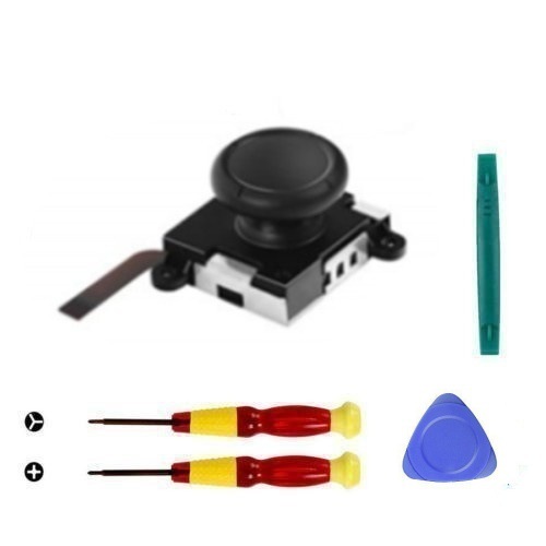 Nintendo interruptor multi-pieza destornillador mango herramienta de reparación 3D Rocker alegría-con accesorios de reparación de acogida