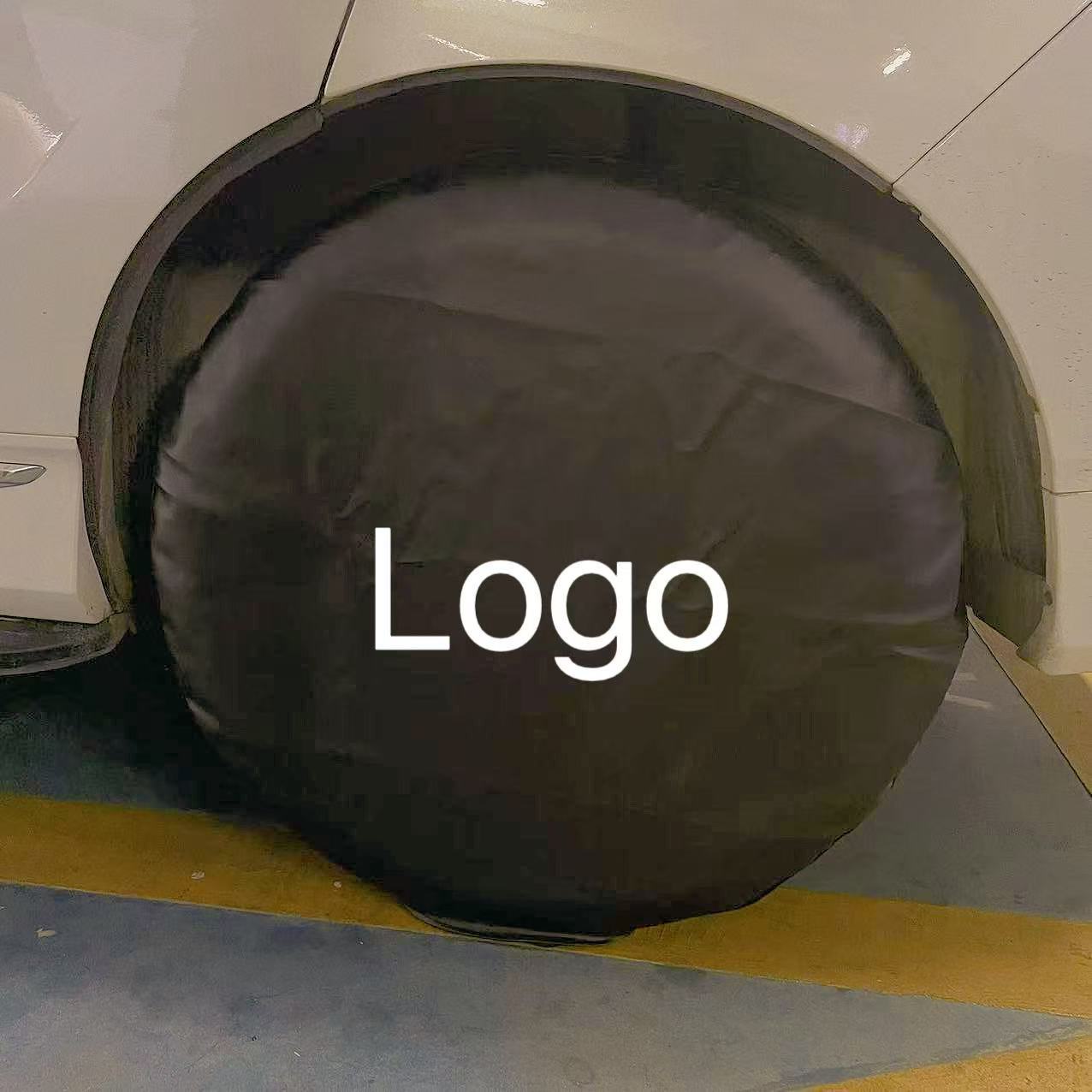 Car and Rv Long-Term Parking Tire Dust-Proof and Sun-Protective Cover Film Application, Faux Leather Pet-Proof Reflective Strip, Full Leather Wrap