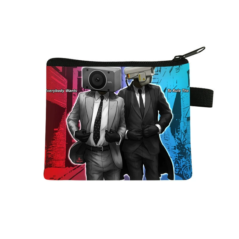 2025 Новый детский кошелек для монет в виде туалетного мальчика, мультяшный полиэстеровый чехол для наушников, легкий и простой держатель для карт, популярный товар для кросс-граничной торговли