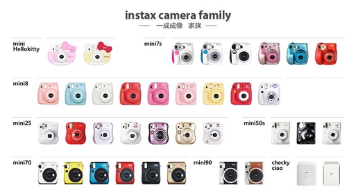 Fuji instant cartoon lace white border mini12/11/9/8/70/90 instant imaging photo paper