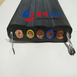 Low temperature resistant flame retardant YFFB gantry crane flat cable 0.6/1KV 4*35 with steel wire 3*70