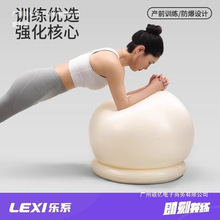 厂家直销乐系瑜伽球健身球瑜伽球孕妇助产成人底座训练瑜珈球加厚