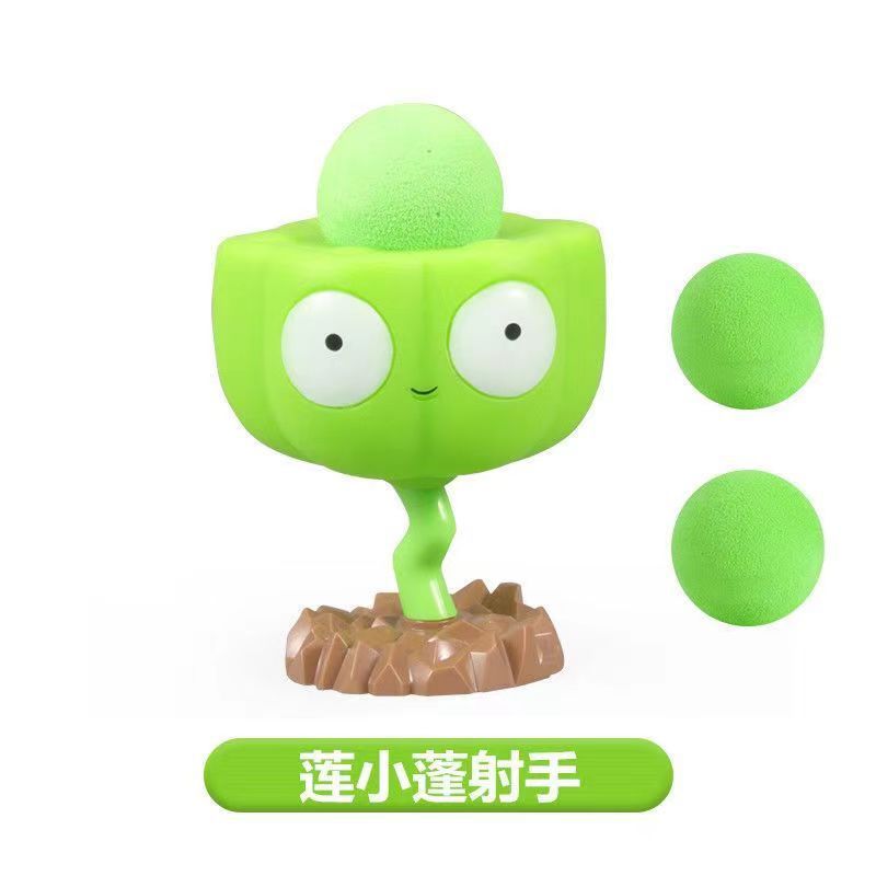 Plants vs. Zombies mecánicos genuinos a granel Gatling Pea Shooter catapulta vinilo juguete malvado dragón pequeño fantasma