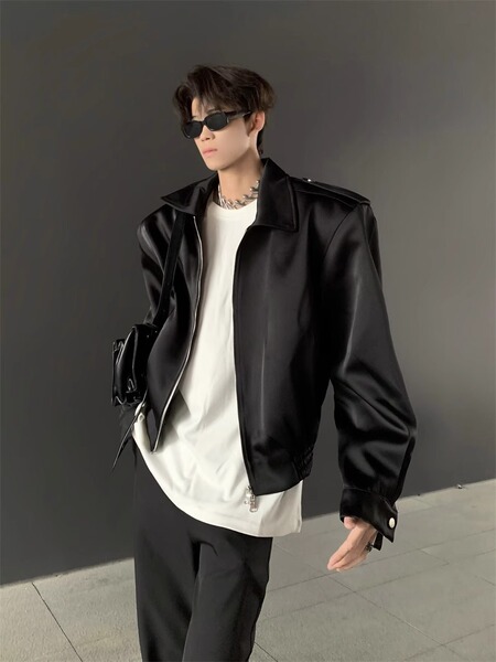 Minimalistic design demi-season autumn jacket