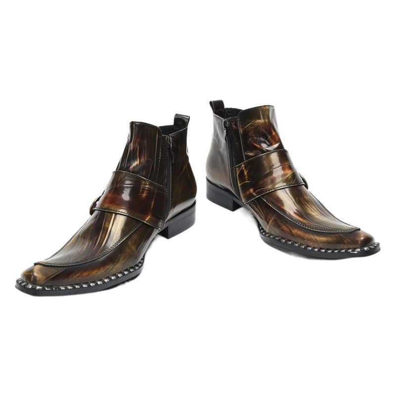 Ботинки Martin мужские новые модные джинсовые ботинки до середины икры скрытой высоты популярная парусиновая мужская обувь с принтом Мужская Рабочая одежда короткие сапоги