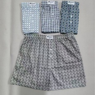 Loose Foreign Trade Printed Beach Shorts with Square Corners