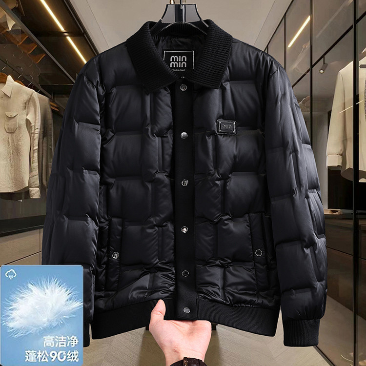 Tomila Meng Winter Casual High-End down Jacket for Men 2025 New Light Luxury Youth Lapel Patchwork down Coat Tomila Meng Winter Casual High-End down Jacket for Men 2025 New Light Luxury Youth Lapel Patchwork down Coat