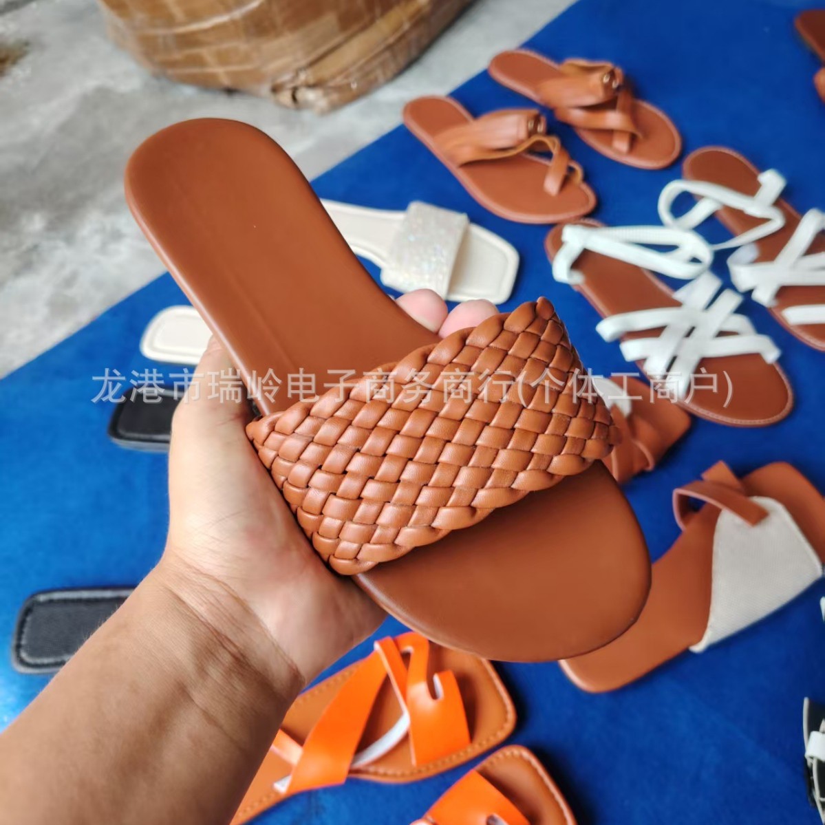 Sandalias de Playa Casuales para Mujer, Estilo Veraniego, Suela Plana, Antideslizantes, Tallas Grandes, Moda Transfronteriza